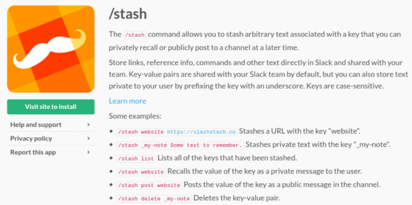 Slack-file-management-stash-app-page