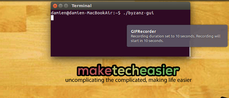 Grabar pantalla como GIF animado en Ubuntu con Byzanz