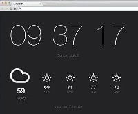 Reemplace la página Nueva pestaña con la hora y el clima [Chrome]