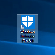 restaurar-windows-defender-antiguo-ui-acceso directo-creado