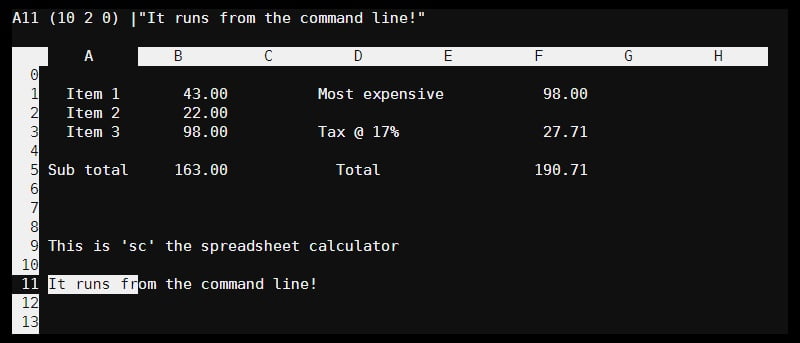 Escribir hojas de cálculo desde la línea de comandos de Linux