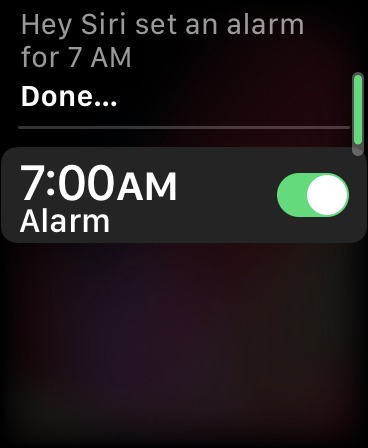 Cómo usar Siri Apple Watch Establecer alarma