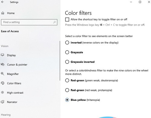 Cómo hacer que Windows sea más fácil de usar si es daltónico Seis filtros