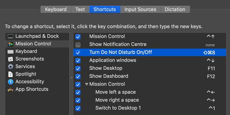 Do Not Disturb Shortcut Cover