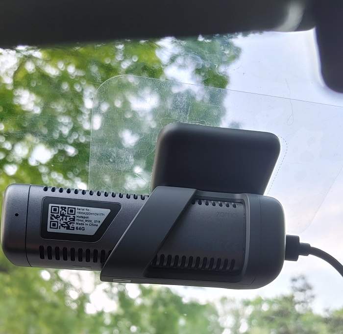 Revisión de 70mail Dash Cam M500 montada