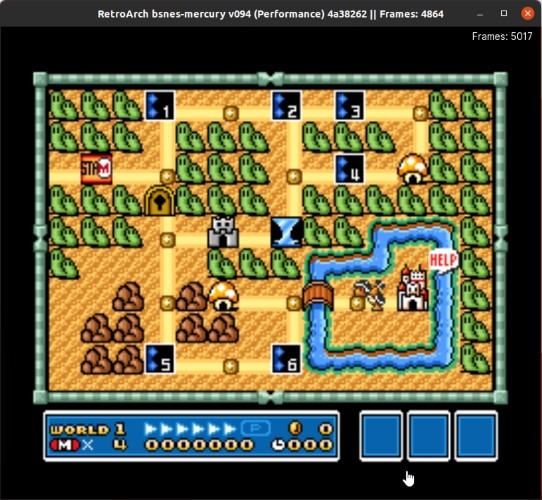 Retroarch Rebobinar Super Mario Dead