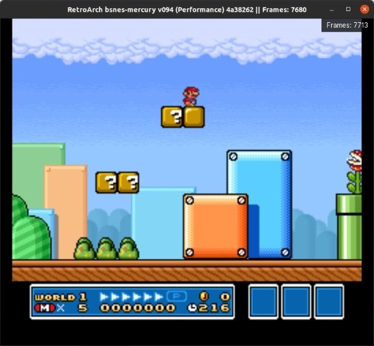 Retroarch Rebobinar Super Mario Undead