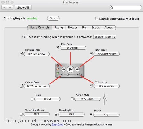 teclas chisporroteantes-osx-corriendo