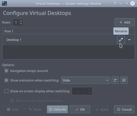 Organizar escritorio con Kde Configurar escritorios virtuales