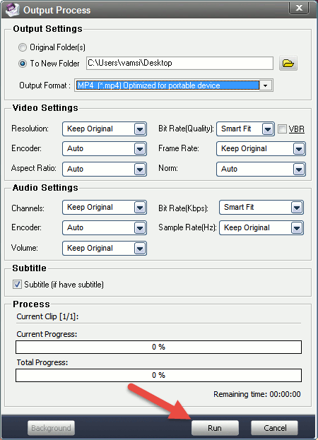 aoao-video-watermark-output-settings