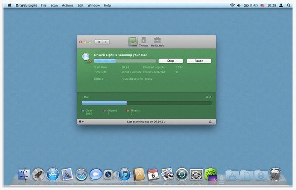Antivirus ligero Dr.Web para Mac