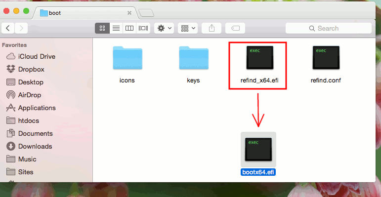 yosemite-refind-rename-refindx64-file
