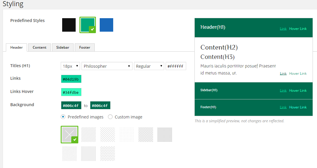 unyson-framework-styling