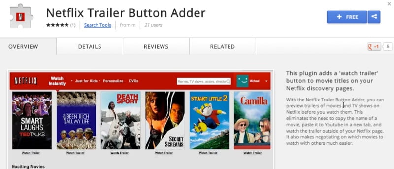 Watch Movie Trailers on Netflix Before Watching in Chrome