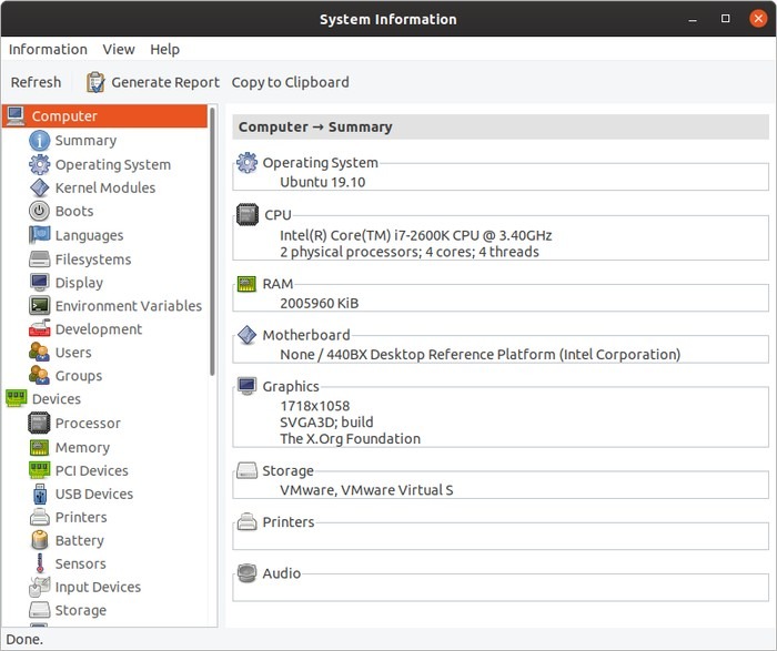 Detalles del sistema operativo de mi PC