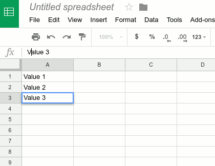 google-sheet-add-value-in-column