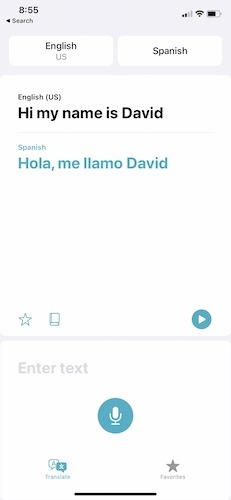 Aplicación Apple Translate Ios14 Play Voice