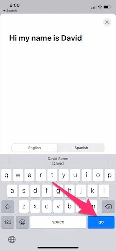 Aplicación Apple Translate Ios14 Traducción de texto