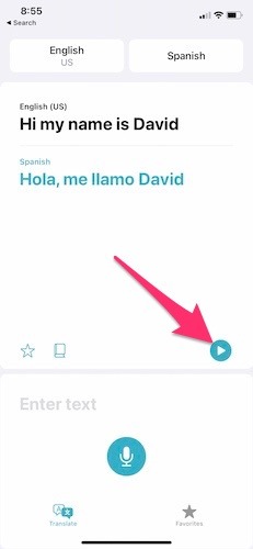 Aplicación Apple Translate Ios14 Play Voice