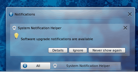 Sistema de notificación de KDE 4.5