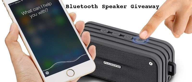 Plusinno Waterproof Bluetooth Speaker with Voice Control