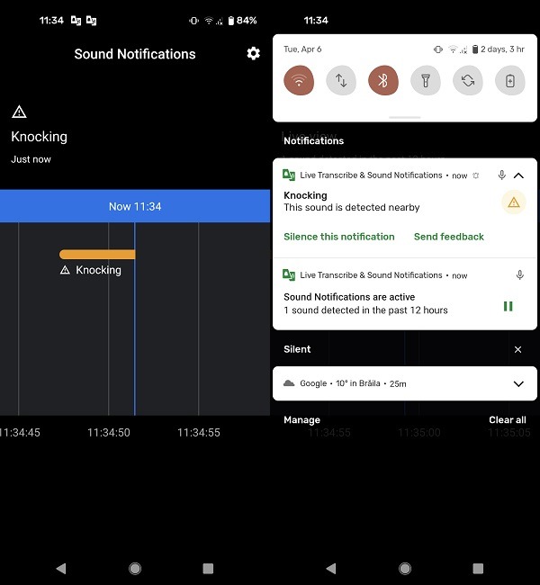 Cómo configurar la alarma de emergencia Android Golpeando Notificaciones detectadas