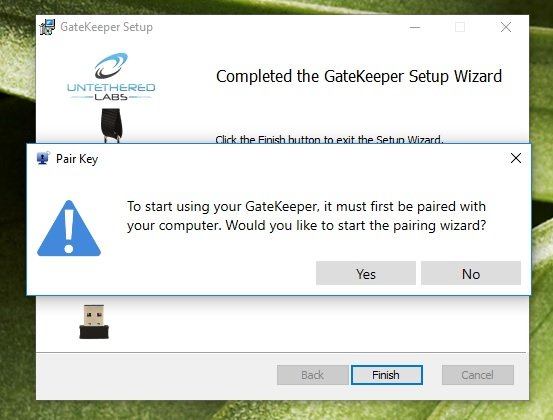 emparejamiento de dispositivos de software gatekeeper