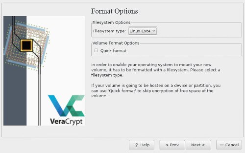 Tipo de partición VeraCrypt