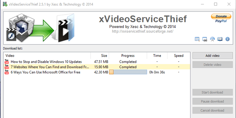 Cómo descargar fácilmente videos de la web con xVideoServiceThief