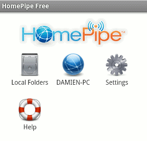 Homepipe-interfaz móvil