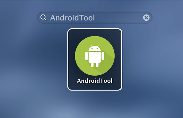 Inicie AndroidTool en su Mac.