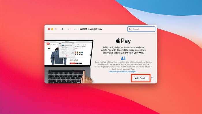 Configurar Apple Pay Wallet Macos