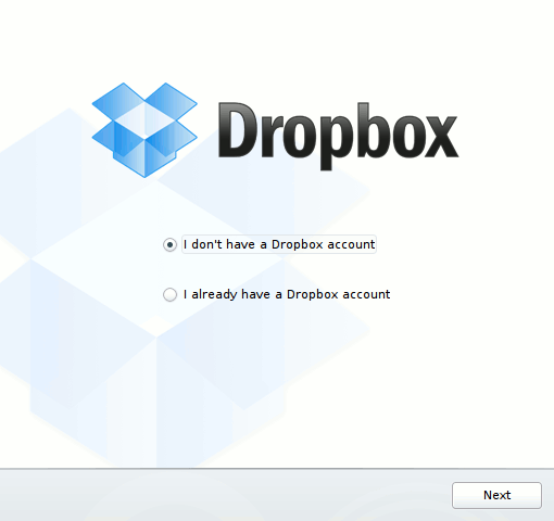 Pregunta sobre la cuenta de Dropbox de inicio de Kfilebox