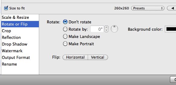 ResizeMe - Girar o voltear