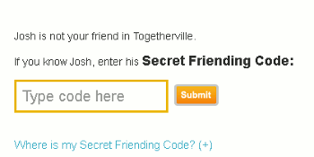 Código de amigo de Togetherville