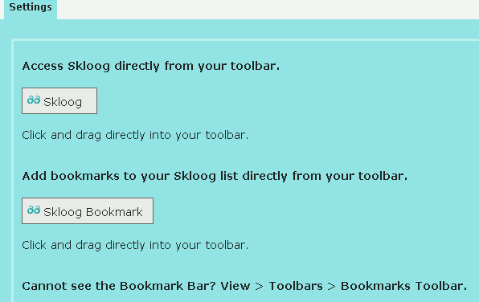 Skloog-bookmarklets