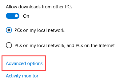 límite-ventanas-actualización-ancho de banda-win10-entrega-optimización-configuración avanzada