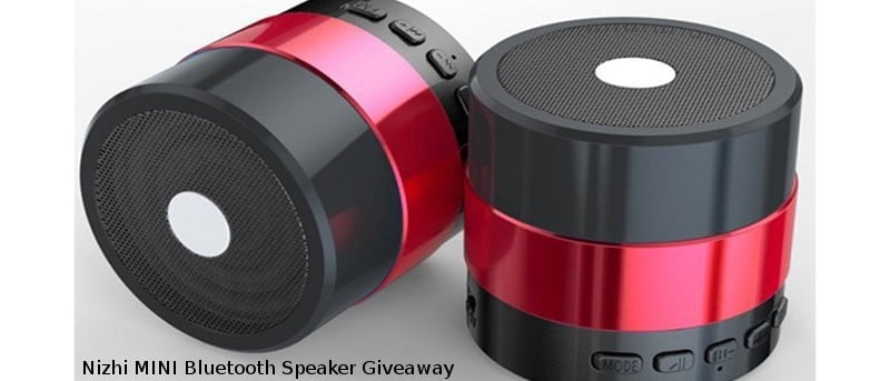 Nizhi Bluetooth MINI Speaker With Heavy Bass and Light Effects Giveaway