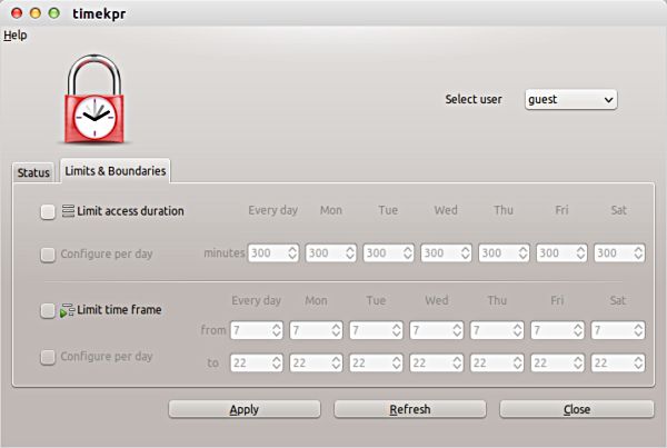 timekpr-gui-límites