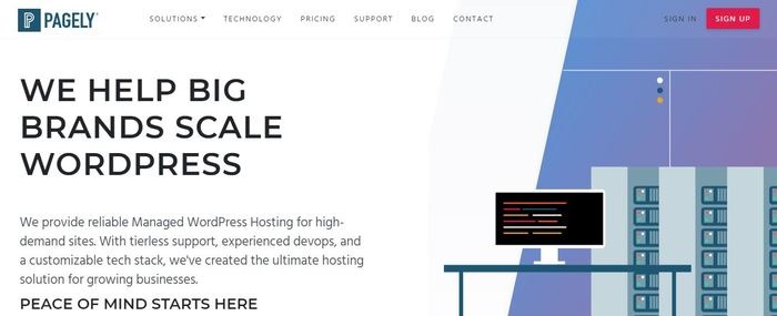 El mejor alojamiento de WordPress Pagely