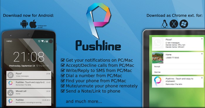 Recibe notificaciones de Android en el escritorio con la aplicación Pushline.