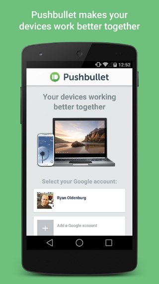 Aplicación de Android PushBullet