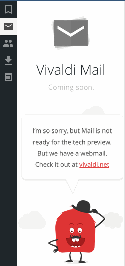 El correo de Vivaldi llegará pronto.