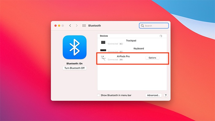 Preferencias del sistema de cambio automático de Airpods Bluetooth