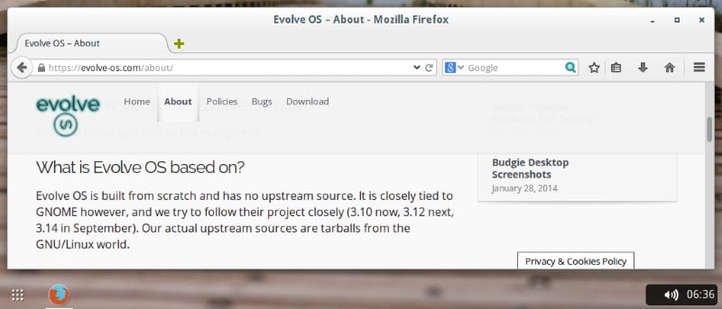 Primer vistazo a Evolve OS con Budgie Desktop