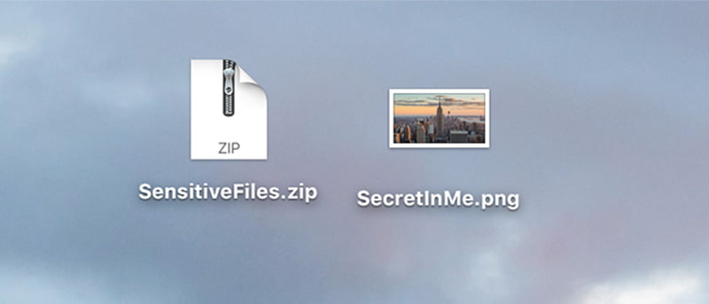 How to Hide a ZIP Archive in an Image File on a Mac