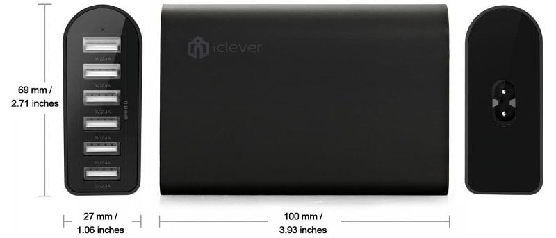 iClever 6-Port USB Travel Wall Charger Review and Giveaway