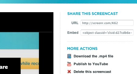 Screenr - Compartir Screencast