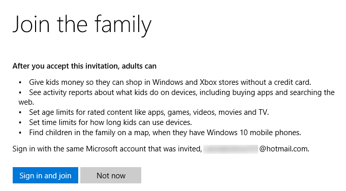 microsoft-family-iniciar sesión y unirse