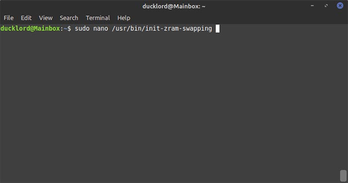Configurar Zram en Ubuntu Nano Init Zram Swapping